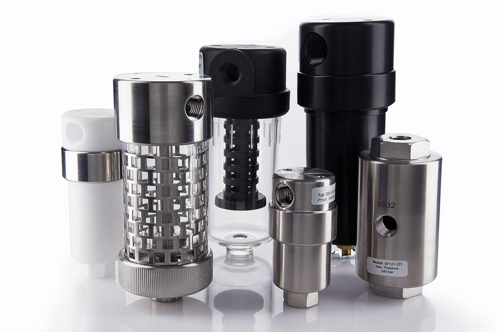 Filtergehäuse für die Gasfiltration aus Edelstahl, Aluminium, Acrylglas und anderen Kunststoffen von Infiltec